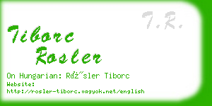 tiborc rosler business card